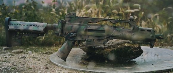 G36 airsoft bérfegyver festése Pék Dávis Daev Paint