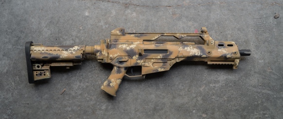 G36 airsoft bérfegyver festése Pék Dávis Daev Paint