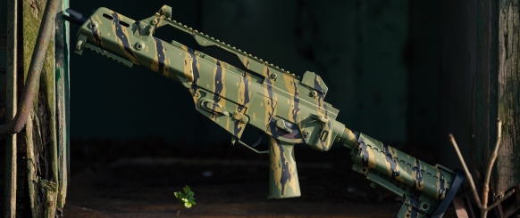 G36 airsoft bérfegyver festése Pék Dávis Daev Paint