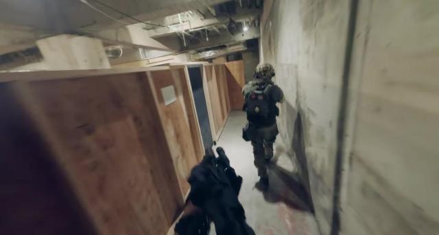 A realisztikus airsoft "játék" akció közben